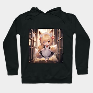 Chibi Fox Maid Hoodie